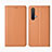 Handytasche Stand Schutzhülle Flip Leder Hülle für Realme X3 SuperZoom Orange