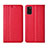 Handytasche Stand Schutzhülle Flip Leder Hülle für Samsung Galaxy M51 Rot