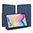 Handytasche Stand Schutzhülle Flip Leder Hülle für Samsung Galaxy Tab S6 Lite 10.4 SM-P610 Blau