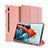 Handytasche Stand Schutzhülle Flip Leder Hülle für Samsung Galaxy Tab S7 11 Wi-Fi SM-T870 Rosa