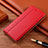 Handytasche Stand Schutzhülle Flip Leder Hülle für Vivo X50e 5G Rot