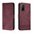 Handytasche Stand Schutzhülle Flip Leder Hülle H01X für Xiaomi Redmi K30S 5G Rot