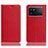 Handytasche Stand Schutzhülle Flip Leder Hülle H02P für Vivo iQOO 9 Pro 5G Rot