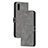 Handytasche Stand Schutzhülle Flip Leder Hülle H02X für Xiaomi Redmi 9i Grau