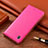 Handytasche Stand Schutzhülle Flip Leder Hülle H04P für Motorola Moto G100 5G Pink