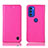 Handytasche Stand Schutzhülle Flip Leder Hülle H04P für Motorola Moto G51 5G Pink