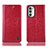 Handytasche Stand Schutzhülle Flip Leder Hülle H04P für Motorola Moto G82 5G Rot