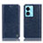 Handytasche Stand Schutzhülle Flip Leder Hülle H04P für Oppo A58 5G Blau