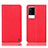 Handytasche Stand Schutzhülle Flip Leder Hülle H04P für Vivo iQOO 8 5G Rot