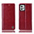 Handytasche Stand Schutzhülle Flip Leder Hülle H05P für Motorola Moto G32 Rot