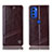 Handytasche Stand Schutzhülle Flip Leder Hülle H05P für Motorola Moto G51 5G Braun