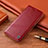 Handytasche Stand Schutzhülle Flip Leder Hülle H05P für Samsung Galaxy M51 Rot