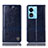 Handytasche Stand Schutzhülle Flip Leder Hülle H06P für Oppo A58x 5G Blau