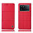 Handytasche Stand Schutzhülle Flip Leder Hülle H06P für Vivo iQOO 9 5G Rot
