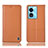 Handytasche Stand Schutzhülle Flip Leder Hülle H07P für Oppo A58 5G Orange