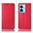 Handytasche Stand Schutzhülle Flip Leder Hülle H07P für Oppo A58 5G Rot