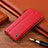 Handytasche Stand Schutzhülle Flip Leder Hülle H07P für Samsung Galaxy M13 4G Rot