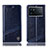 Handytasche Stand Schutzhülle Flip Leder Hülle H07P für Vivo iQOO 9 5G Blau
