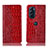 Handytasche Stand Schutzhülle Flip Leder Hülle H08P für Motorola Moto Edge X30 5G Rot