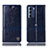Handytasche Stand Schutzhülle Flip Leder Hülle H09P für Motorola Moto G200 5G Blau