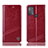 Handytasche Stand Schutzhülle Flip Leder Hülle H09P für Motorola Moto G50 Rot