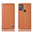 Handytasche Stand Schutzhülle Flip Leder Hülle H10P für Motorola Moto G50 Orange