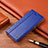 Handytasche Stand Schutzhülle Flip Leder Hülle H10P für Sony Xperia 10 Blau