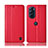 Handytasche Stand Schutzhülle Flip Leder Hülle H11P für Motorola Moto Edge X30 5G Rot
