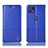 Handytasche Stand Schutzhülle Flip Leder Hülle H11P für Motorola Moto G50 5G Blau