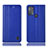 Handytasche Stand Schutzhülle Flip Leder Hülle H11P für Motorola Moto G50 Blau