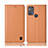 Handytasche Stand Schutzhülle Flip Leder Hülle H11P für Motorola Moto G50 Orange