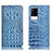 Handytasche Stand Schutzhülle Flip Leder Hülle H11P für Vivo iQOO 8 5G Hellblau