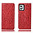 Handytasche Stand Schutzhülle Flip Leder Hülle H15P für Motorola Moto G32 Rot