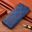 Handytasche Stand Schutzhülle Flip Leder Hülle H19P für Motorola Moto Edge 20 Pro 5G Blau