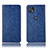 Handytasche Stand Schutzhülle Flip Leder Hülle H19P für Motorola Moto G50 5G Blau