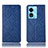 Handytasche Stand Schutzhülle Flip Leder Hülle H19P für Oppo A58 5G Blau