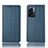 Handytasche Stand Schutzhülle Flip Leder Hülle H20P für Oppo A56S 5G Blau