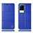 Handytasche Stand Schutzhülle Flip Leder Hülle H27P für Vivo iQOO 8 Pro 5G Blau