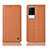 Handytasche Stand Schutzhülle Flip Leder Hülle H27P für Vivo iQOO 8 Pro 5G Orange