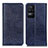 Handytasche Stand Schutzhülle Flip Leder Hülle K01Z für Xiaomi Poco F4 5G Blau