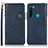 Handytasche Stand Schutzhülle Flip Leder Hülle K09Z für Xiaomi Redmi Note 8 (2021) Blau