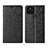 Handytasche Stand Schutzhülle Flip Leder Hülle L01 für Google Pixel 5 Schwarz