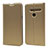 Handytasche Stand Schutzhülle Flip Leder Hülle L01 für LG G8 ThinQ Gold