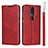 Handytasche Stand Schutzhülle Flip Leder Hülle L01 für Nokia 4.2 Rot