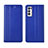 Handytasche Stand Schutzhülle Flip Leder Hülle L01 für Oppo Find X3 Neo 5G Blau