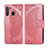 Handytasche Stand Schutzhülle Flip Leder Hülle L01 für Samsung Galaxy A21 Rosa