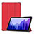 Handytasche Stand Schutzhülle Flip Leder Hülle L01 für Samsung Galaxy Tab A7 4G 10.4 SM-T505 Rot