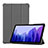 Handytasche Stand Schutzhülle Flip Leder Hülle L01 für Samsung Galaxy Tab A7 Wi-Fi 10.4 SM-T500 Grau