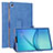 Handytasche Stand Schutzhülle Flip Leder Hülle L01 für Samsung Galaxy Tab S5e Wi-Fi 10.5 SM-T720 Blau