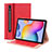 Handytasche Stand Schutzhülle Flip Leder Hülle L01 für Samsung Galaxy Tab S7 4G 11 SM-T875 Rot